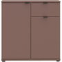 GANYMEDE Cómoda con 2 puertas y 1 cajón, Terracota