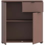 GANYMEDE Cómoda con 2 puertas y 1 cajón, Terracota