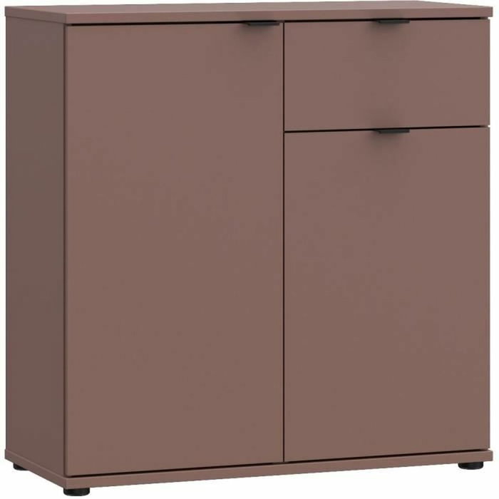 GANYMEDE Cómoda con 2 puertas y 1 cajón, Terracota GANYMEDE Cómoda con 2 puertas y 1 cajón, Terracota