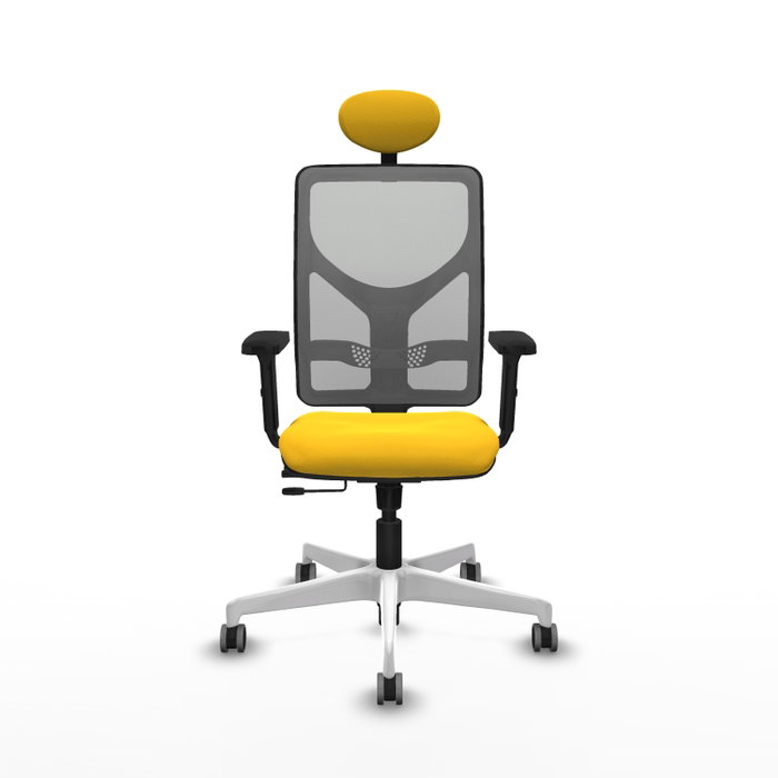 PIQUERAS Y CRESPO Silla de oficina Motilla con mecanismo Sincro/Traslack Amarillo y Gris PIQUERAS Y CRESPO Silla de oficina Motilla con mecanismo Sincro/Traslack Amarillo y Gris
