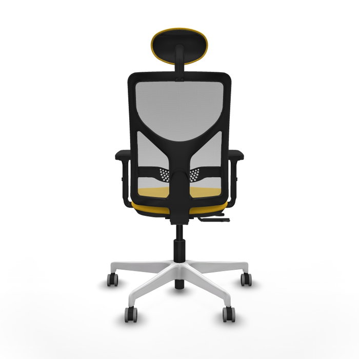 PIQUERAS Y CRESPO Silla de oficina Motilla con mecanismo Sincro/Traslack Amarillo y Gris PIQUERAS Y CRESPO Silla de oficina Motilla con mecanismo Sincro/Traslack Amarillo y Gris