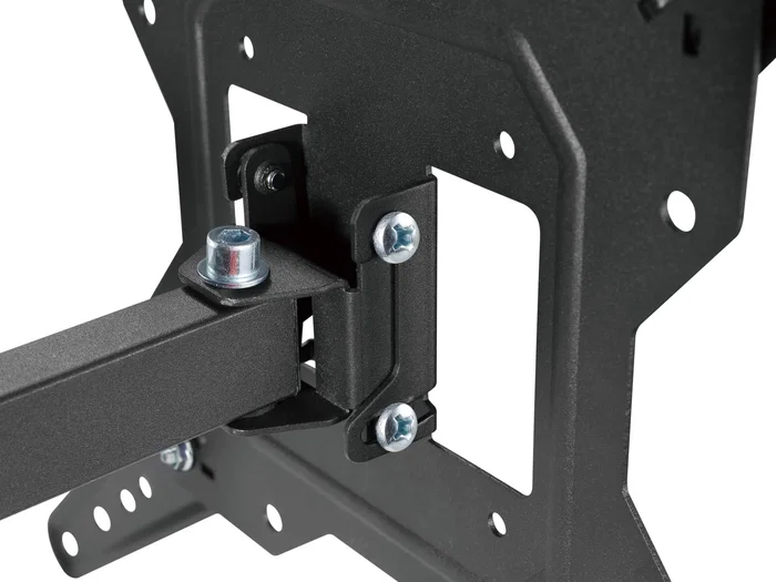 Equip Soporte de Pared para TV 23"-55" (139.7 cm) Acero Inoxidable Movimiento Completo (Giro e Inclinación), Hasta 30 Kg, VESA 400x400, Negro - Modelo 650412