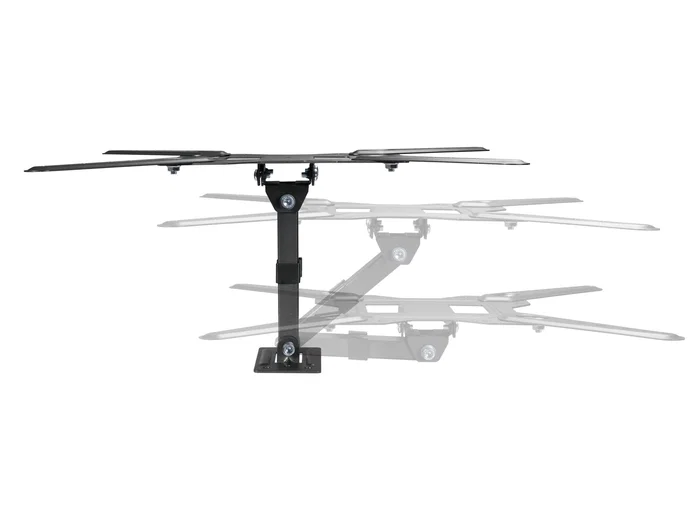 Equip Soporte de Pared para TV 23"-55" (139.7 cm) Acero Inoxidable Movimiento Completo (Giro e Inclinación), Hasta 30 Kg, VESA 400x400, Negro - Modelo 650412