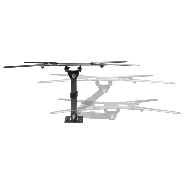 EQUIP Brazo Articulado para Monitor TV con VESA 23-55 Pulgadas, Soporte de 1 Brazo, Hasta 30 kg, Negro