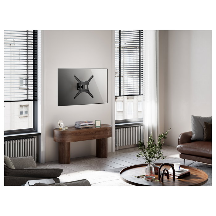 EQUIP Brazo Articulado para Monitor TV con VESA 23-55 Pulgadas, Soporte de 1 Brazo, Hasta 30 kg, Negro