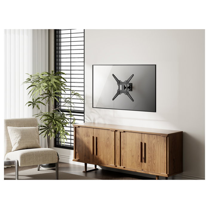 EQUIP Brazo Articulado para Monitor TV con VESA 23-55 Pulgadas, Soporte de 1 Brazo, Hasta 30 kg, Negro