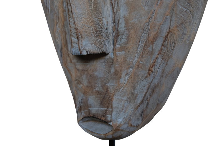 DKD Home Decor Figura Suar y Hierro Máscara Tribal 32x17x76 cm