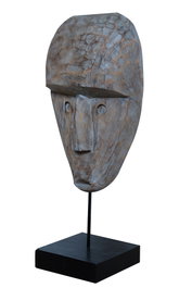 DKD Home Decor Figura Suar y Hierro Máscara Tribal 32x17x76 cm