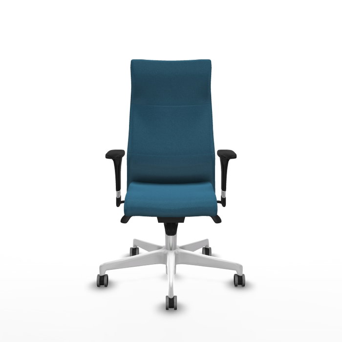 PIQUERAS Y CRESPO Sillón Albacete Verde petróleo con Mecanismo Sincro y Base Blanca PIQUERAS Y CRESPO Sillón Albacete Verde petróleo con Mecanismo Sincro y Base Blanca
