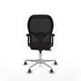 PIQUERAS Y CRESPO Silla de oficina Jorquera con mecanismo Sincro/Traslack Marrón/Negro