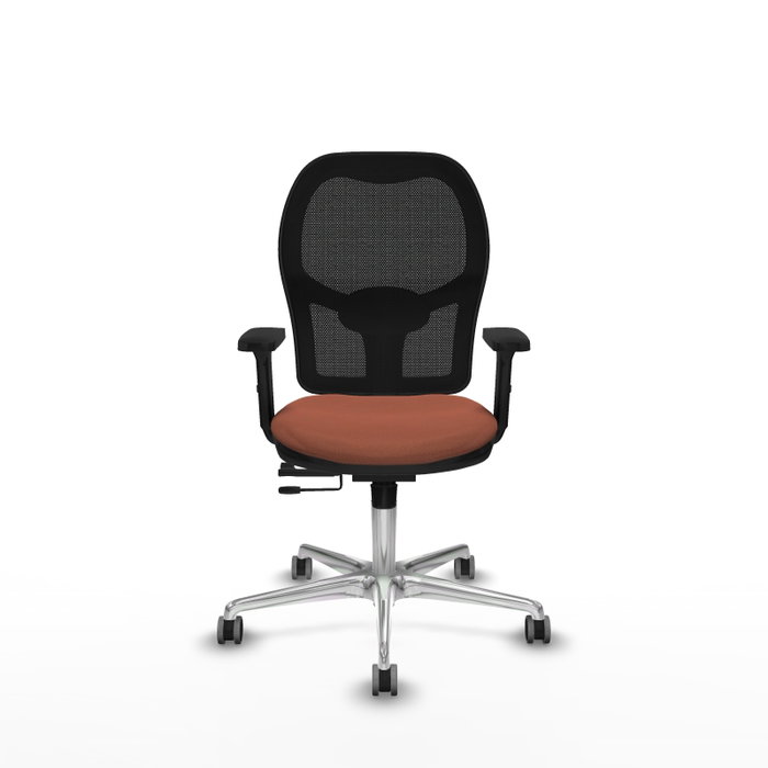 PIQUERAS Y CRESPO Silla de oficina Jorquera con mecanismo Sincro/Traslack Marrón/Negro PIQUERAS Y CRESPO Silla de oficina Jorquera con mecanismo Sincro/Traslack Marrón/Negro