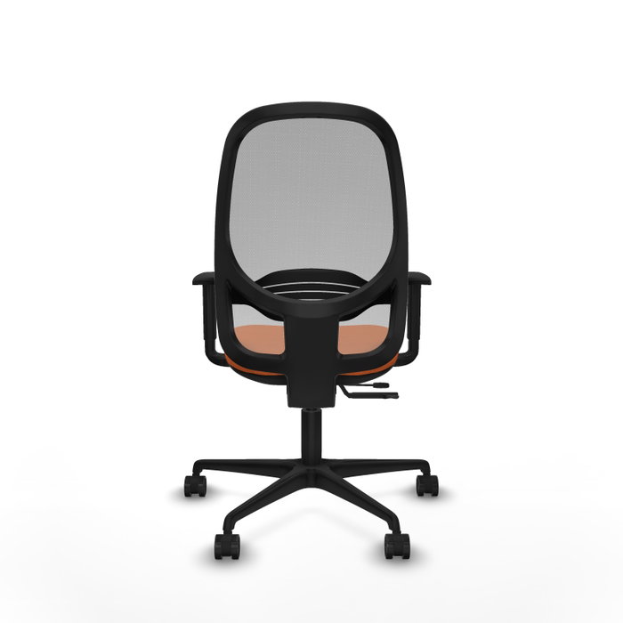 PIQUERAS Y CRESPO Silla de oficina Cilanco con mecanismo Sincro/Traslack Naranja y Gris