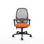 PIQUERAS Y CRESPO Silla de oficina Cilanco con mecanismo Sincro/Traslack Naranja y Gris