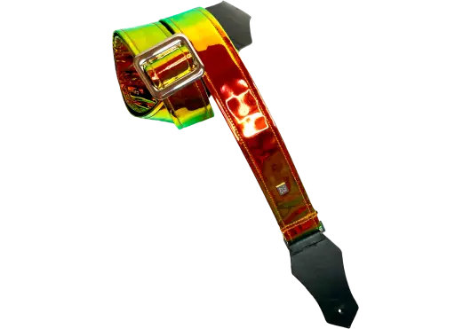 GETM Correa Guitarra/Bajo Chrome Sun Ajustable hasta 165 cm Piel Sintética Vinilo