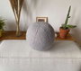 Aberto Design Cojín Teddy Top 25 Gris con Relleno de Silicona, Hecho con Poliéster Reciclado y Poliéster - Confort y Diseño Ecológico para tu Hogar