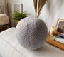 Aberto Design Cojín Teddy Top 25 Gris con Relleno de Silicona, Hecho con Poliéster Reciclado y Poliéster - Confort y Diseño Ecológico para tu Hogar