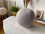 Aberto Design Cojín Teddy Top 25 Gris con Relleno de Silicona, Hecho con Poliéster Reciclado y Poliéster - Confort y Diseño Ecológico para tu Hogar