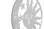 DKD Home Decor Decoración Colgante de Hierro Sol y Luna, Surtido de 4 Piezas