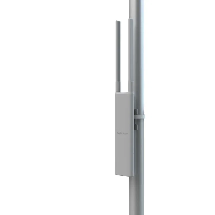 Ruijie Networks Punto de Acceso Exterior RG-RAP52-OD AC1300 WiFi 5, IP65 Resistente Agua/Polvo, PoE, 2 Antenas, 1267 Mbps, para Comercios y Red Malla, Blanco