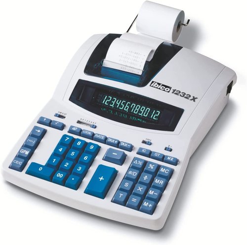 Ibico Calculadora 1232x con Impresora y 12 Dígitos