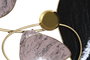 DKD Home Decor Decoración de Pared Metal Abstracto Negro, Rojo y Dorado