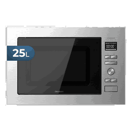 Cecotec GrandHeat 2590 Microondas Encastrable SteelBlack