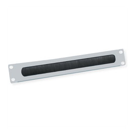 Panel guíacables 26.99.0314 19-Zoll-Kabeldurchfuehrung 2 HE con Brstendichtung, gris claro