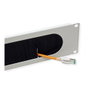 Panel guíacables 26.99.0314 19-Zoll-Kabeldurchfuehrung 2 HE con Brstendichtung, gris claro