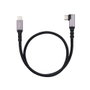 Nanocable Cable USB-C 3.2 Gen2 Acodado 100W 1m Negro
