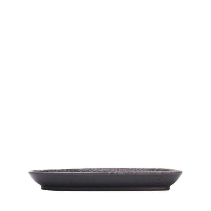 Summa Forest Gris Fuente Rectangular de Gres (Set de 4) 26x15 cm
