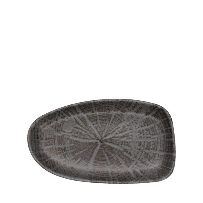 Summa Forest Gris Fuente Rectangular de Gres (Set de 4) 26x15 cm