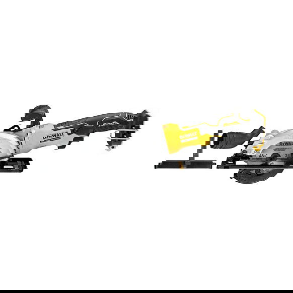 DeWALT DCS571NT-XJ Sierra Circular Inalámbrica 18V Sin Escobillas, Disco 115mm, Corte a 38mm Profundidad, Compacta y Potente