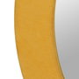 Espejo Redondo Mostaza Mdf-Tejido 100 X 4 X 100 cm