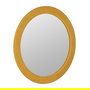 Espejo Redondo Mostaza Mdf-Tejido 100 X 4 X 100 cm