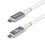 Startech CC50CM80GUSB4CABLEW Cable USB4 USB-C a USB-C Gen 4x2 80 Gbps 240W Power Delivery 3.1 8K @120Hz DisplayPort 2.1 Certificado USB-IF 0.5 m Blanco