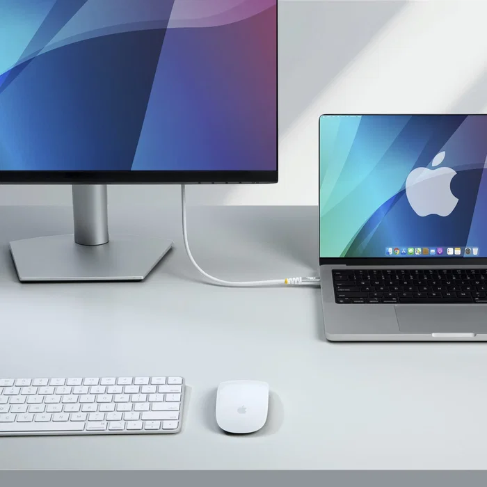 Startech CC50CM80GUSB4CABLEW Cable USB4 USB-C a USB-C Gen 4x2 80 Gbps 240W Power Delivery 3.1 8K @120Hz DisplayPort 2.1 Certificado USB-IF 0.5 m Blanco