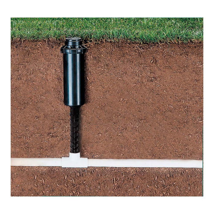 Aqua Control Bobina Recortable Riego Enterrado Rosca Hembra 1/2" - 3/4" Polietileno Negro Anti UV