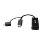Lindy 43412 Adaptador y Tarjeta de Red Ethernet 5000 Mbit/s Negro