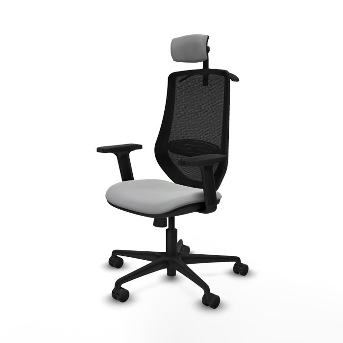 PIQUERAS Y CRESPO Silla de oficina Mardos con mecanismo Sincro, Gris claro y Negro PIQUERAS Y CRESPO Silla de oficina Mardos con mecanismo Sincro, Gris claro y Negro
