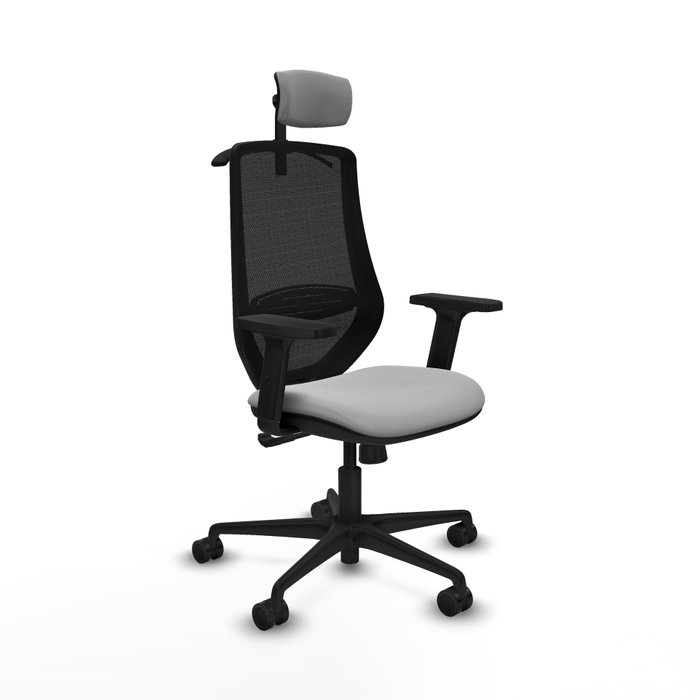 PIQUERAS Y CRESPO Silla de oficina Mardos con mecanismo Sincro, Gris claro y Negro PIQUERAS Y CRESPO Silla de oficina Mardos con mecanismo Sincro, Gris claro y Negro