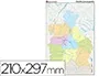 Teide Mapa mudo din a4 castilla-leon politico 210 x 297 mm