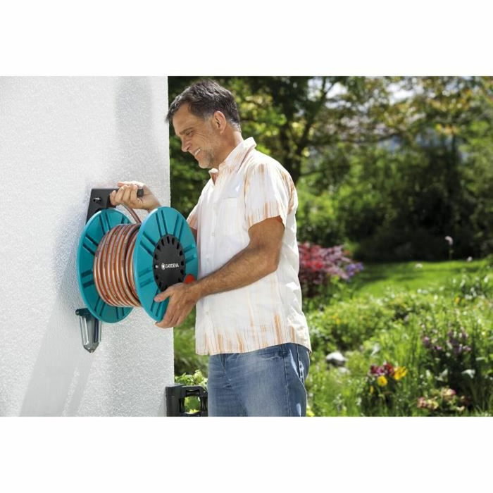 Gardena Enrollador de manguera de pared 2650-20 con guía de manguera Gardena Enrollador de manguera de pared 2650-20 con guía de manguera