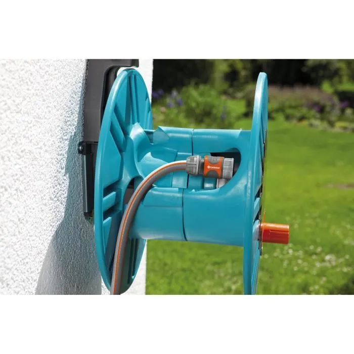 Gardena 2650-20 Enrollador de Manguera de Pared con Guía para Manguera