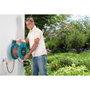 Gardena Carrete de Pared Classic 2650-20 con Manguera 60 m, Negro y Turquesa