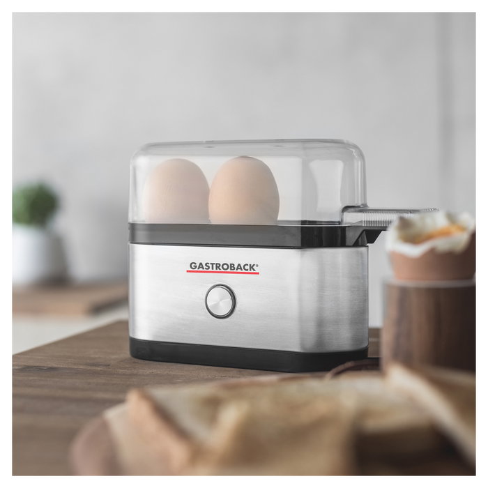 Gastroback 42800 Hervidor de huevos Plata / Negro