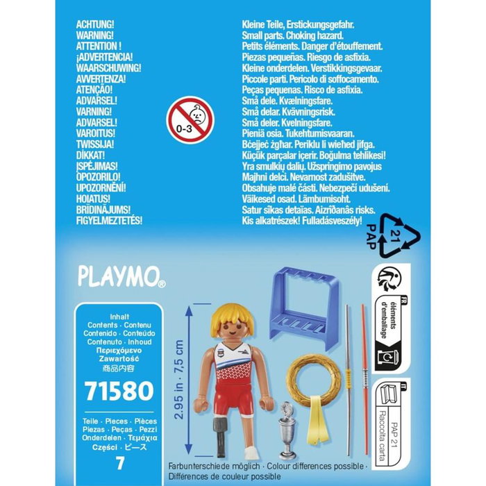 Playmobil SpecialPlus 71580 Figura de Juguete Niños Miraculous Lanzamiento de Jabalina 7 Piezas para +4 Años