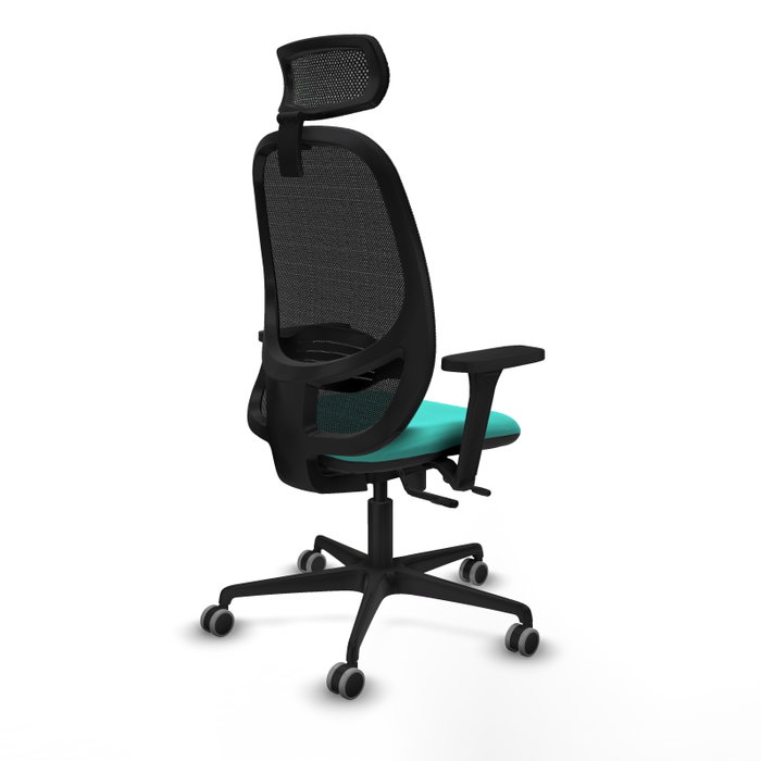 PIQUERAS Y CRESPO Silla de oficina Cilanco Turquesa y Negro PIQUERAS Y CRESPO Silla de oficina Cilanco Turquesa y Negro