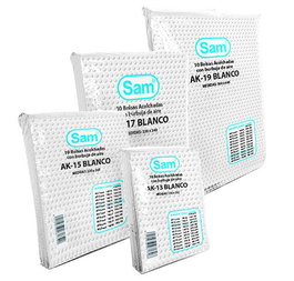 Sobre-Bolsa Burbuja Nº18 (Ref. 8) 270X360 Blanco Paquete De 10