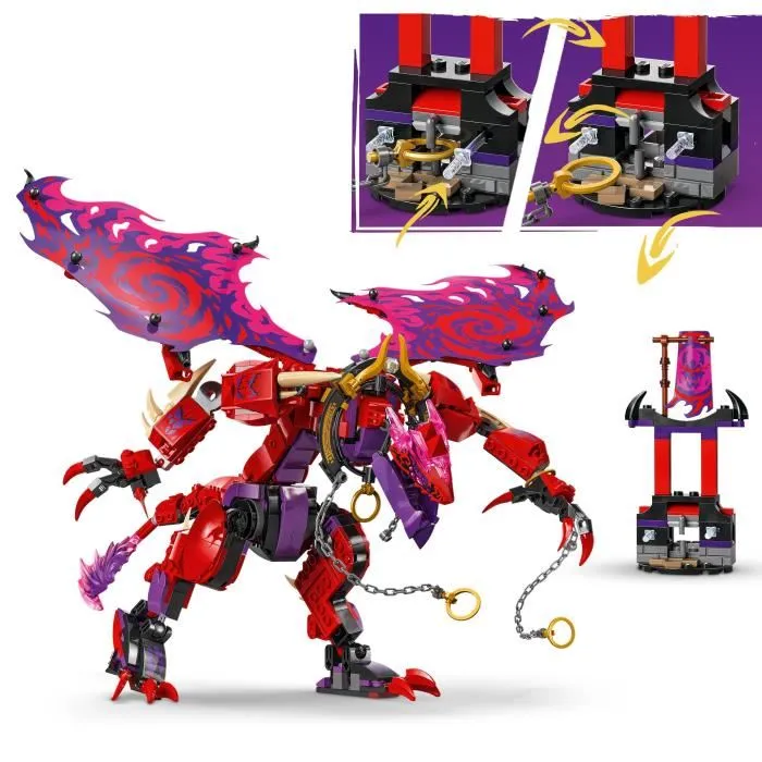 Lego 71832 NINJAGO Thunderfang: Dragón del Caos - Set de construcción de juguete para niños de 8 años en adelante