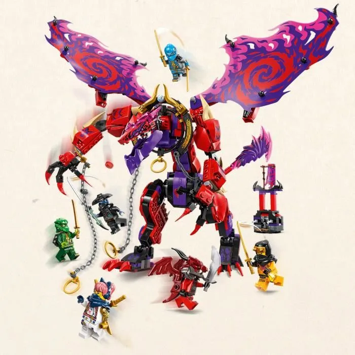 Lego 71832 NINJAGO Thunderfang: Dragón del Caos - Set de construcción de juguete para niños de 8 años en adelante